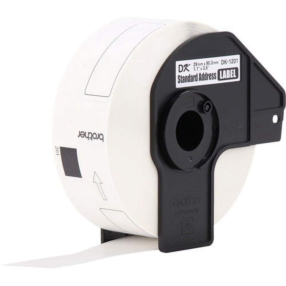 Brother Address Label White - Paper - 400 / Roll - 1200 Total Label(s)