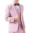 thumbnail image 2 of Ensemble de Fête Slim à Col Cranté Uni 4 Pcs pour Garçons, Mariage, Événements de campus Banmo, 2 of 5