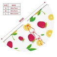 thumbnail image 3 of Picia Strawberry and Lemon Print Christmas Tree Skirt , Christmas Tree Skirt Ornaments for Merry Christmas Holiday Party Decorations Indoor Outdoor-36", 3 of 7