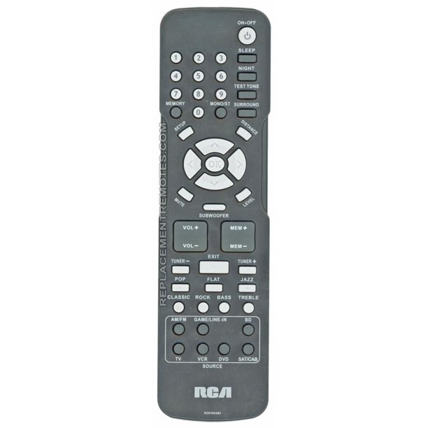 RCA RCR192AB2 (p/n RCR192AB2) Home Theater System Remote Control (new