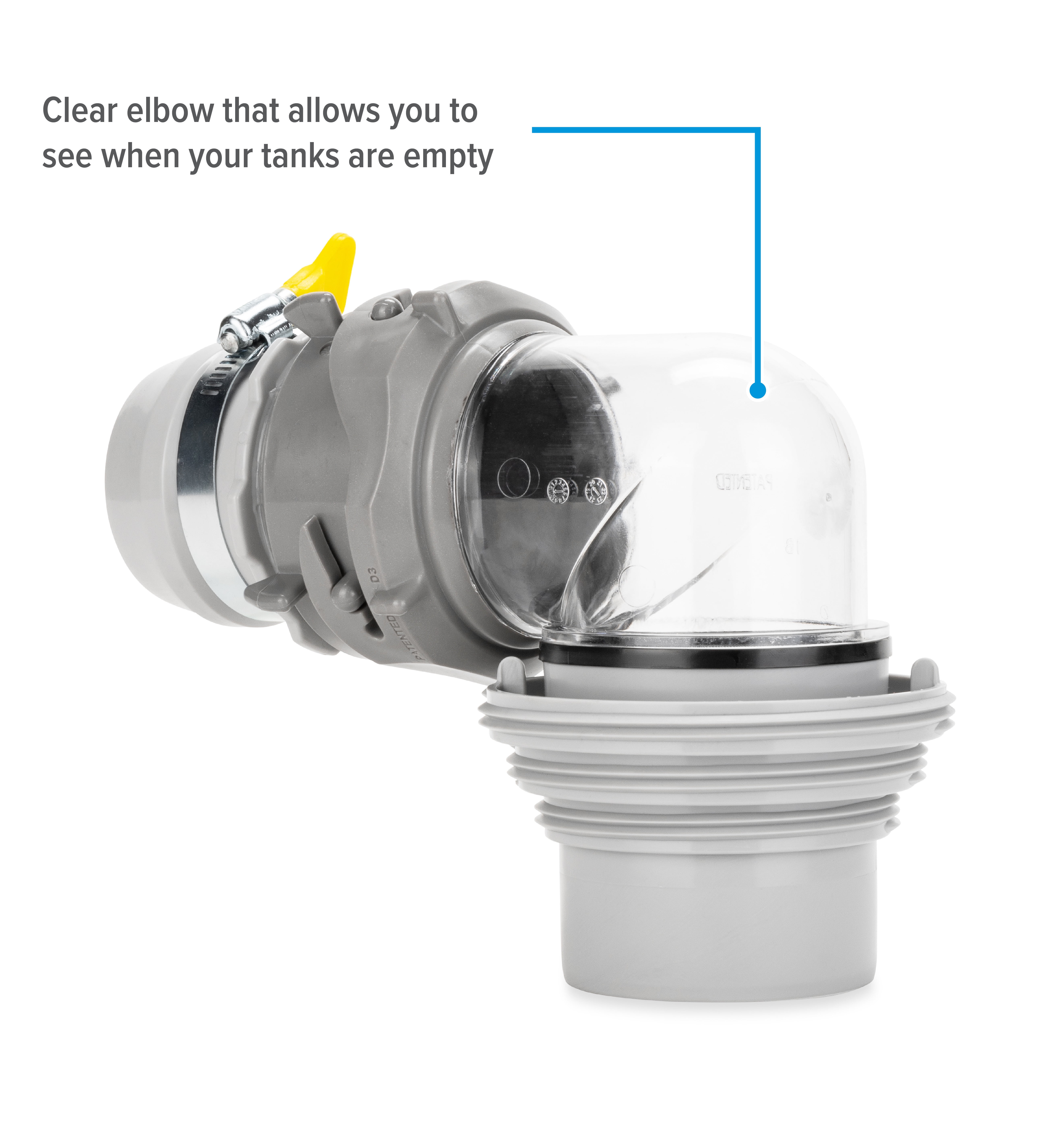 Camco RV Straight Hose Adapter and Easy Slip 4-in-1 Elbow Kit (39214)