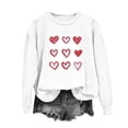 thumbnail image 3 of Womens Valentines Sweatshirt Funny Love Heart Long Sleeve Graphic Shirt Casual Pullover Tops Valentine'S Sweatshirts, 3 of 3