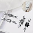 thumbnail image 1 of 4Pcs Fashion Sweater Shawl Clips Cardigan Collar Shirts Dresses Clasps, 1 of 7