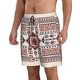 thumbnail image 2 of Fotbe Fashion Tatreez1 Trajes de Baño Estampados para Hombre, Shorts de Verano de Secado Rápido, Ropa de Playa, Bañadores-X-Large, 2 of 6