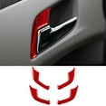 thumbnail image 1 of Real Bright Soft Car Interior Carbon Fiber Sticker Decoration4Pcs Red Carbon Fiber Interior Door Handle Cover For Chevrolet SonicAuto Car Protection Interior Accessories, 1 of 8