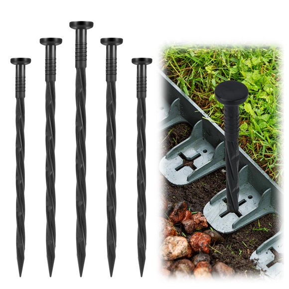 Estacas para Bordes de Jardín Garaook - Paquete de 70 Piezas, 20 cm, Plástico