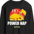 thumbnail image 3 of Pokémon - Pikachu Power Nap - Men's Long Sleeve T-Shirt, 3 of 5
