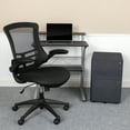 thumbnail image 2 of Flash Furniture Calder Work From Home Kit - Black Computer Desk, Ergonomic Mesh Office Chair and Locking Mobile Filing Cabinet with Side Handles, 2 of 11