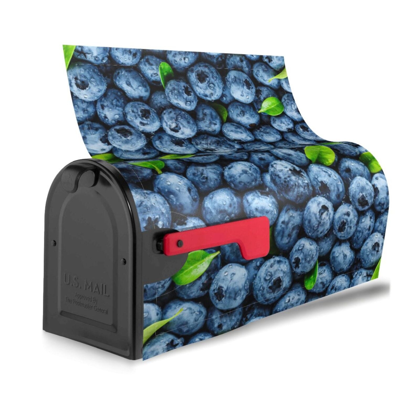 Rateoe Fresh Blueberries Printed Mailbox Covers - Easy to Install Fall, Winter, Spring, Summer Mailbox Cover - Weather and UV-Resistant Mailbox Decor - Mailbox Magnetic Covers-25.5x21 in