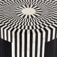 thumbnail image 5 of Butler Specialty Transitional Rimma Bone Inlay Side Table In Black And White, 5 of 18