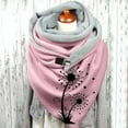 thumbnail image 2 of Foulard Chaud Hiver en Coton Imprimé Botanique pour Femmes, 2 of 3