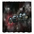 thumbnail image 3 of Ambesonne Galaxy Shower Curtain, Galactic Time Travel, 69"Wx70"L, Black, 3 of 3