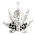 thumbnail image 2 of JOYARIS Dije Jesús Malverde Cannabis Zirconias Plata Solida 925 DM-0001110, 2 of 3