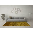 thumbnail image 3 of Ahgly Company Indoor Rectangle Abstract Yellow Modern Area Rugs, 2' x 3', 3 of 4