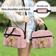 thumbnail image 5 of HUIACONG Capybara Strawberry Print Lunch Bag, Comfortable Hand Feel Front Pocket Aluminum Film Material Insulated Lunch Bag for Office Camping Picnic, 5 of 10