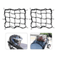 thumbnail image 4 of Redes Malla Moto Sujetar Casco Portabulto Cuerda Gancho 5pzs Malubero Negro, 4 of 5