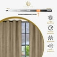 thumbnail image 5 of Superior Wave Blackout Grommet Curtains Panel Set, Tan, 52" x 84", 5 of 7
