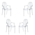thumbnail image 1 of Chaise Ghost, chaise de salle à manger en acrylique transparent set 2, 1 of 5