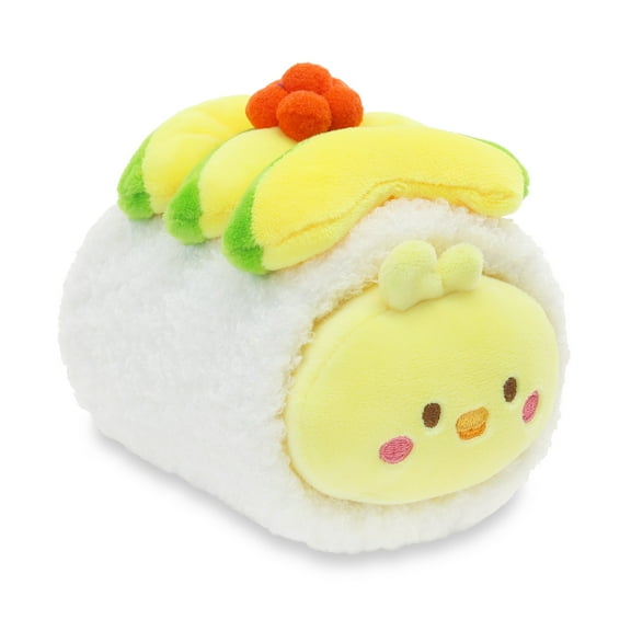 Anirollz Sushi 6" Cute Chicken Baby Chick Character Small Plush Blanket Soft Squishy Stuffed Animal Toy : Avocado Roll Chickiroll