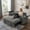 Light Gray, variant on Ucloveria Convertible Sleeper Chair Bed, 3-in-1 Fabric Futon Sofa Bed with USB Port, Foldable Table, Pillow & Adjustable Backrest, Single Sleeper Sofa Small Couch Bed for Dorm Bedroom College, Black