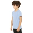 thumbnail image 5 of Daxton Youth Size Short Sleeve Tee Basic Tshirt Tops- Sky, X-Small, 5 of 6
