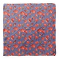 thumbnail image 4 of Bimba Purple Buds & Magnolia Floral Pure Silk Printed Scarf Dupatta Head Neck Wrap Bandanas For Women 40 x 80 Inches, 4 of 6