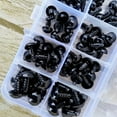 thumbnail image 2 of 100pcs 6-12mm Plastic Safety Eyes For Toys Animal Eye For Doll toys Accessories, 2 of 10