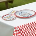 thumbnail image 2 of Red and White Check Disposable Paper Plates, 7", 8 Count, Patriotic by Way To Celebrate, 2 of 4
