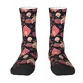 thumbnail image 2 of Calcetines con estampado de flores de vulva para hombre y mujer, calcetines largos hasta la rodilla, calcetines para parejas, medias de skate de estilo hip hop con personalidad, 2 of 4