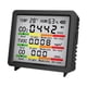 thumbnail image 2 of Medidor de CO2 multifunción con alarma, sensor de temperatura y humedad para viajes en casa. Negro, 2 of 9