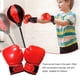 thumbnail image 5 of Yuarrent 1 par de guantes de boxeo para niños, entrenamiento de cuero, Sparring, Fitness, gimnasio, entrenamiento, guantes para niños, Boxers Boxeo Rojo, 5 of 6