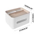 thumbnail image 3 of Organizador de papel y caja de pañuelos para escritorio | Mesa de centro multifuncional con control remoto | Organizador de escritorio compacto con ranura para teléfono para sala de estar y oficina, 3 of 3