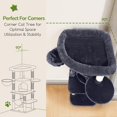 thumbnail image 2 of Torre para Gatos Globlazer C51 para Interiores, Gris Oscuro, 2 of 8