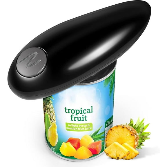 One Touch Electric Can Opener Fits Almost Can Sizes for Seniors with Arthritis,Hand Held Battery Operated Can Opener with Smooth Edge,Food Safe Kitchen Gadgets Automatic Can Opener for Kitchen