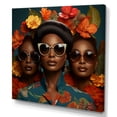 thumbnail image 2 of Designart "Tropical Couture of African American Woman I" People Wall Art - Farmhouse Red Animal Nursery Bedroom Canvas Wall Art, 2 of 6