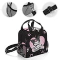 thumbnail image 7 of Kuromi And My Melody Lunch Bag, Insulated Lunch Bag for Women Men Lunch Box Container Bag Reusable Lunch Tote Bag for Office, Work, Beach, Travel, Picnic, 7 of 7