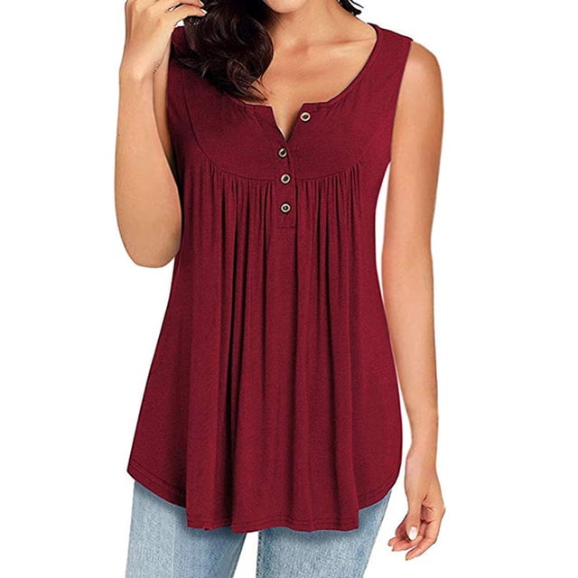 Camisas ajustadas y acampanadas para mujer, blusas casuales de moda para mujer, blusas túnicas holgadas, blusas cómodas y lindas para el verano