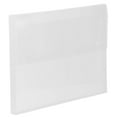 thumbnail image 5 of JAM Paper Plastic Portfolio with Two Button Snap Closure, 9 1/2" x 12 1/2" x 3/4", Clear, Sold Individually, 5 of 5