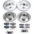 thumbnail image 3 of PowerStop Front and Rear Z23 Evolution Sport Carbon-Fiber Ceramic Brake Pad and Drilled & Slotted Rotor Kit Fits: LEXUS Select Models K1074, 3 of 10