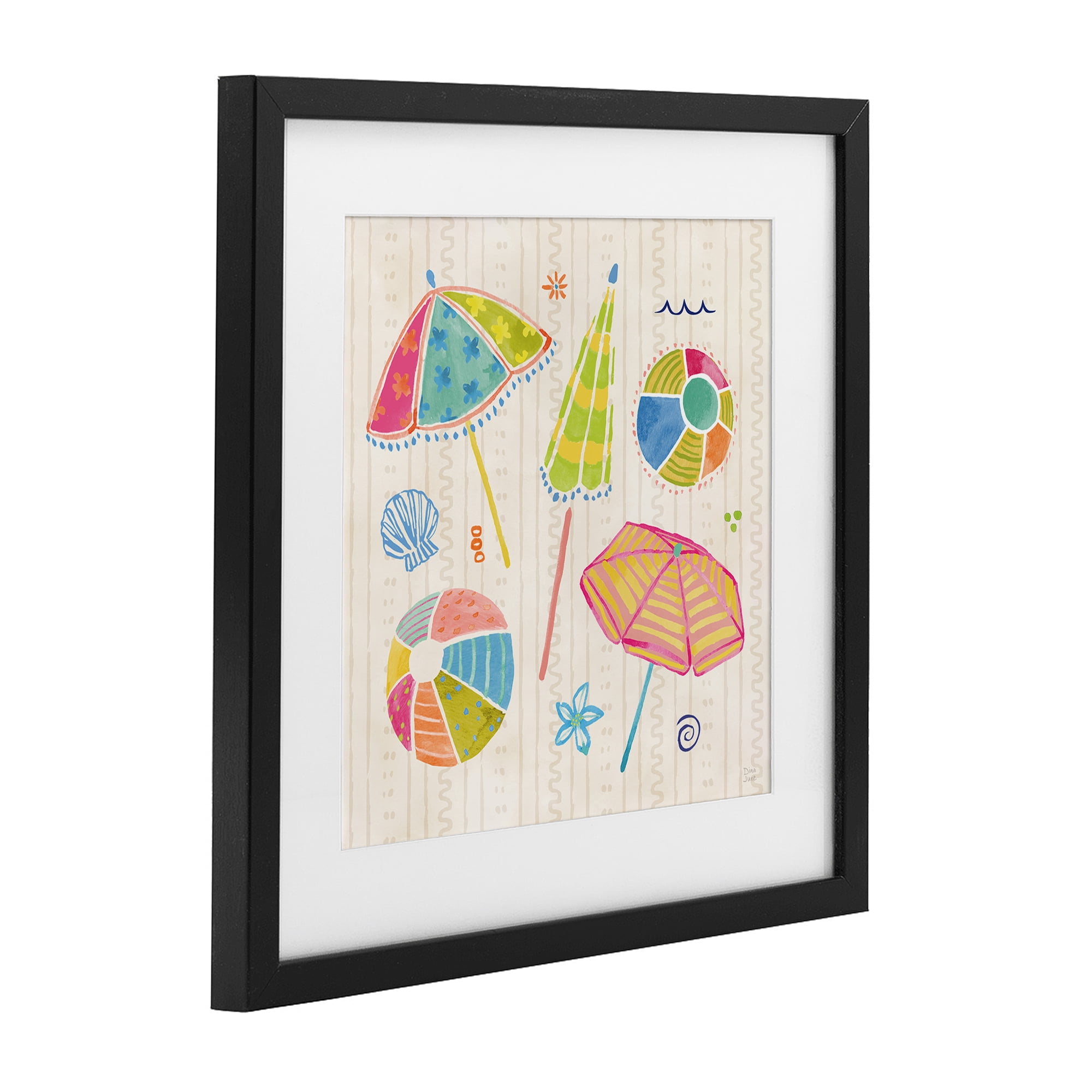 Stupell Industries Fine In The Sunshine Black Framed Print Under Glass, design by Dina June