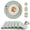 Sage-Green, variant on PROMATTOO Placemats Set of 6, Waterproof Heat Resistant Faux Leather Oval Table Mats,Sage Green