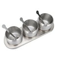 thumbnail image 1 of Pot à Épices, Résistant à l'Acide avec une Cuillère Ensemble de Pots à Condiments Antirouille, pour Sucre Sel Piment, 1 of 8