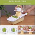 thumbnail image 5 of Rebanadora, rebanadora de frutas y verduras 8 en 1, cortadora de verduras multifunción, acero inoxidable intercambiable con contenedor de alimentos TUNC Sencillez, 5 of 5