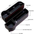thumbnail image 4 of Car Seat Filler Organizer, 2 Pack Multi-Function Car Seat Organizer, Auto Console Side Storage Box with Cup Holders, 2 Seat Drink Hooks, Car Organizer, 4 of 5