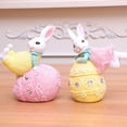 thumbnail image 4 of Resin Rabbit Figurines Table top Rabbit Decors Holiday Spring Home Accent, 4 of 9