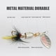 thumbnail image 2 of Crankbait De Lentejuelas 5 uds anzuelos de Metal con cebos giratorios de Metal de plumas para agua dulce y salada, 2 of 9