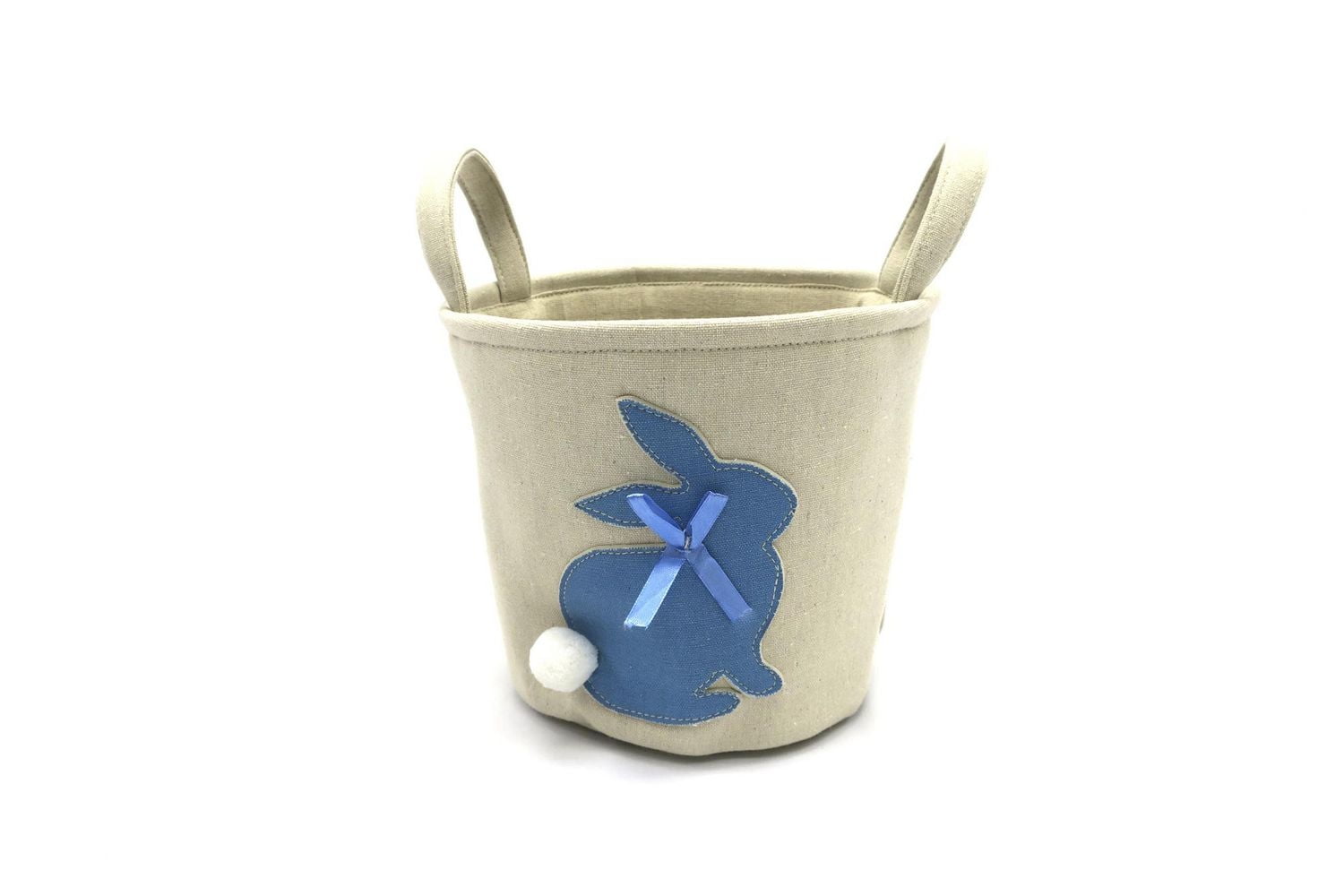 Way to celebrate! Blue Fabric Bunny Basket
