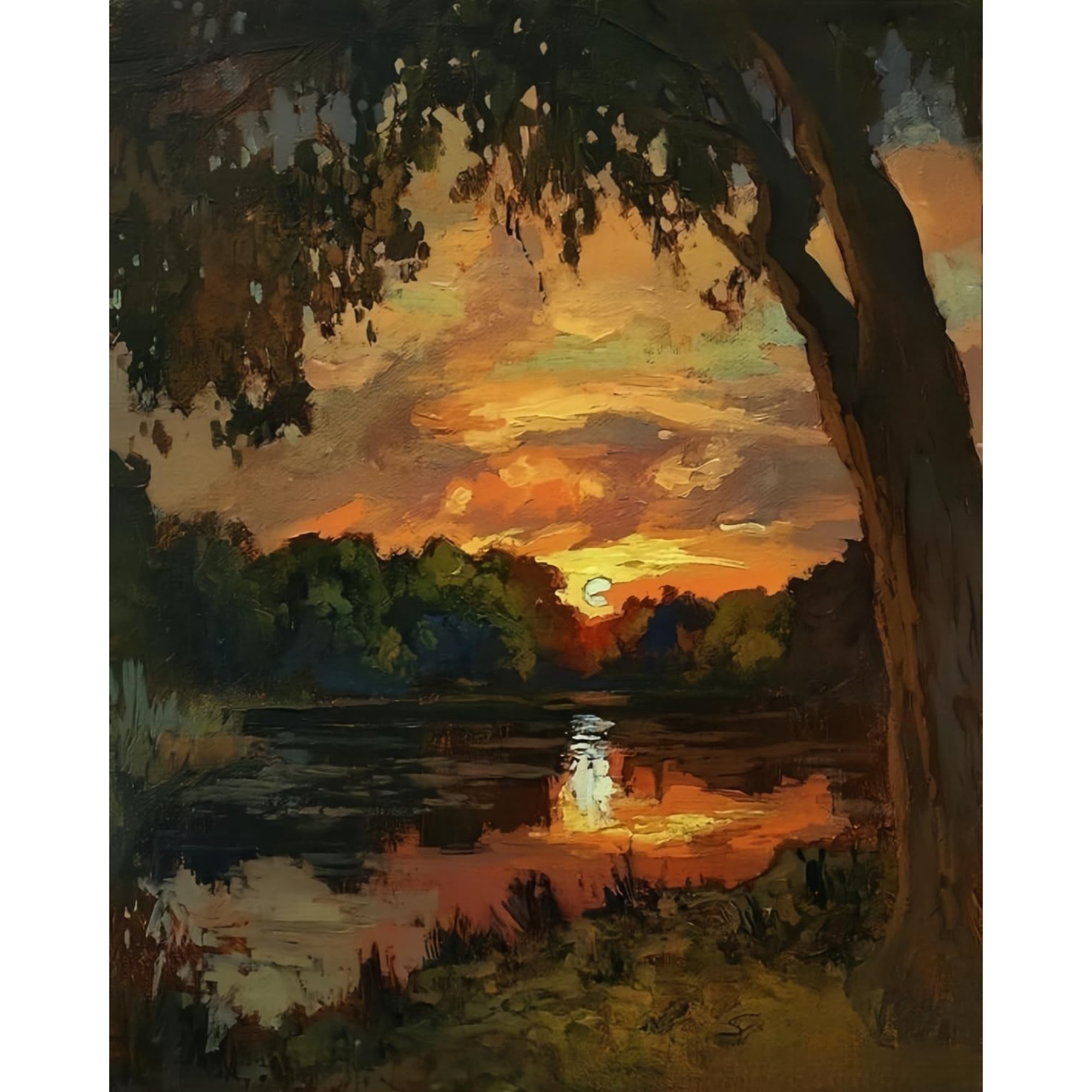 Peinture au Coucher de Soleil Forêt par Numéros pour Adultes Débutants, Kits de Peinture par Numéros sur Toile, Peinture à l'Huile Acrylique Facile Décoration Murale Maison 40 x 50 cm (Sans Cadre Peinture au Coucher de Soleil Forêt par Numéros pour Adultes Débutants, Kits de Peinture par Numéros sur Toile, Peinture à l'Huile Acrylique Facile Décoration Murale Maison 40 x 50 cm (Sans Cadre