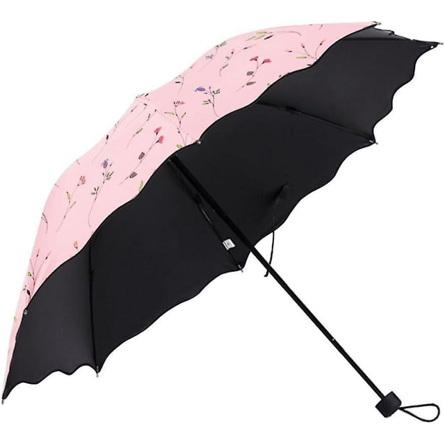 Paraguas plegable, paraguas anti UV, sombrillas para mujer, paraguas compacto a prueba de viento, bolso de mano, bolsillo para mujer, senderismo al aire libre, sombrilla de playa, sombrillas