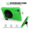 thumbnail image 7 of Dteck Case For Samsung Galaxy Tab A 8.0 SM-T290 T295 (2019 Released), Shockproof Armor Heavy Duty Drop Protection Shield Cover Kickstand Handstrap Palmstrap Rubber Hard Case 8 inches,Green, 7 of 7